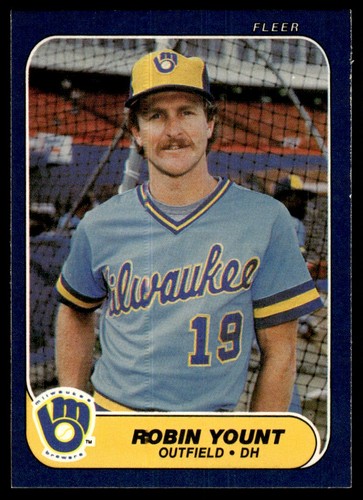 1986 fleer robin yount 506 - fleer,